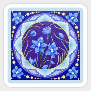 Skyblue Sun Orchid Sticker